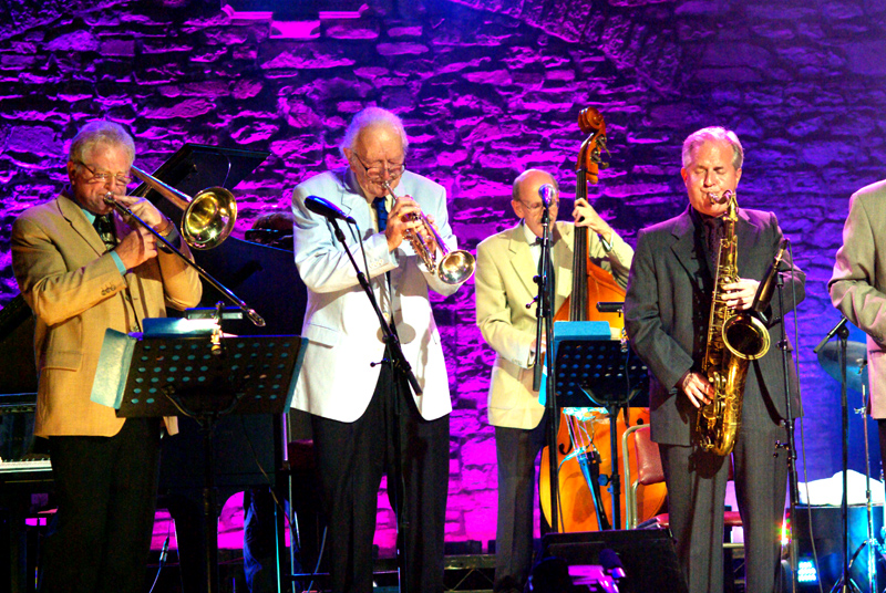 Roy Williams Humphrey Lyttelton John Rees Jones Scott Hamilton Brecon Jazz Festival 2007 chris hodgkins